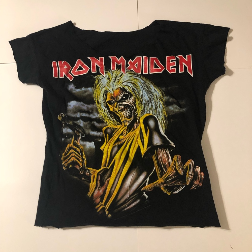 Iron Maiden cropped shirt